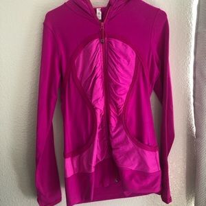 Lululemon Fuschia pink jacket pure balance sz 8